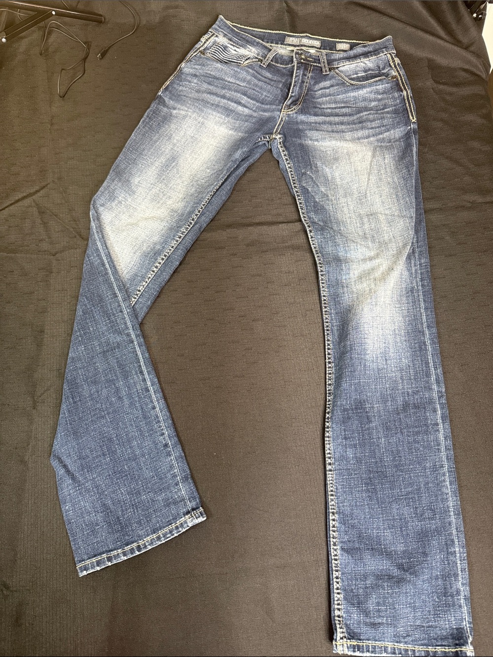 Buckle Men's Faded Blue Bootcut Jeans Size 31 XL